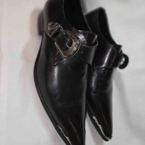 Saint Laurent Men's Black Leather Shoes